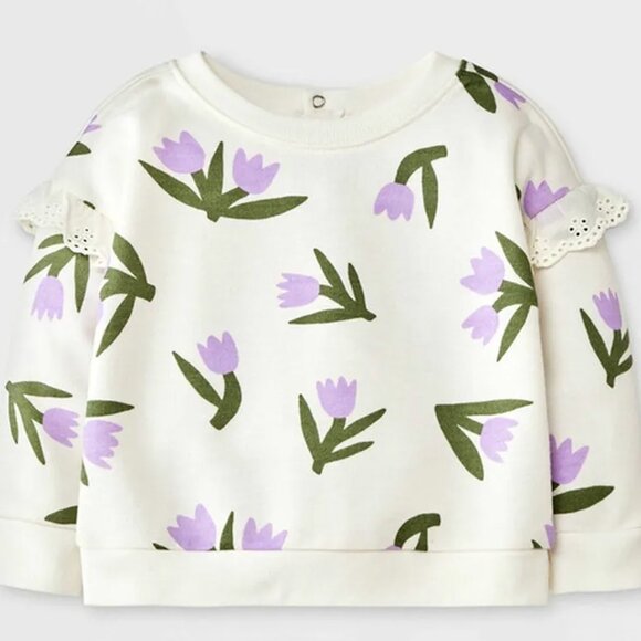 Tulip Sweatshirt by Cat & Jack (12M) - Picture 5 of 5
